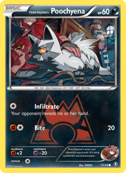 Team Magma's Poochyena DC1 17