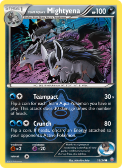 Team Aqua's Mightyena DC1 18
