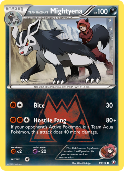 Team Magma's Mightyena DC1 19