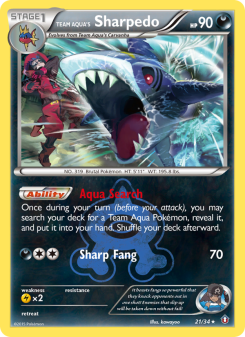 Team Aqua's Sharpedo DC1 21