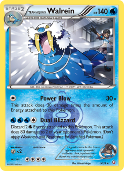 Team Aqua's Walrein DC1 5