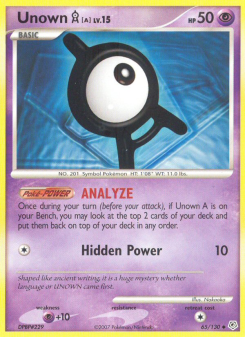 Unown A DP 65