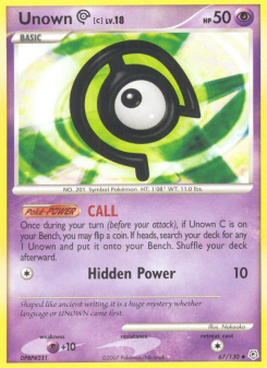 Unown C DP 67