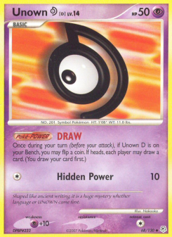 Unown D DP 68