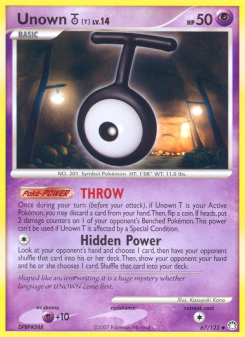 Unown T MT 67