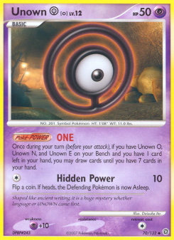 Unown O SW 70