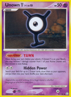 Unown Y LA 81