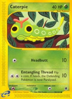 Caterpie ECARD1 96