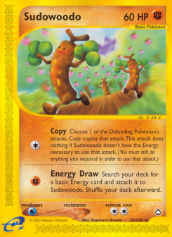 Sudowoodo ECARD2 36