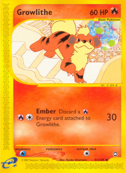 Growlithe ECARD2 51