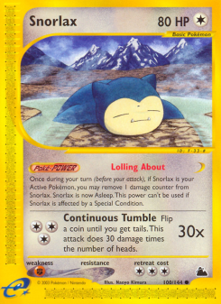 Snorlax ECARD3 100