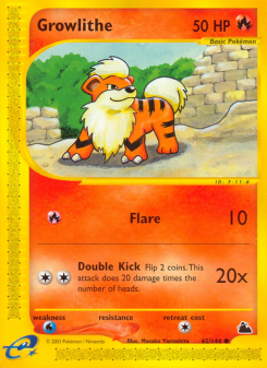 Growlithe ECARD3 62