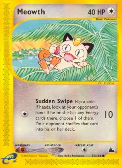 Meowth ECARD3 78