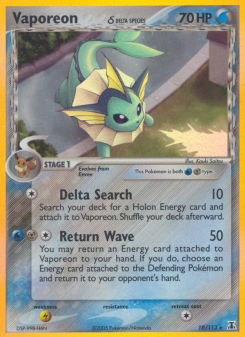 Vaporeon δ DS 18