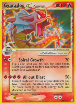 Gyarados Star δ HP 102