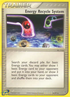 Energy Recycle System DR 84