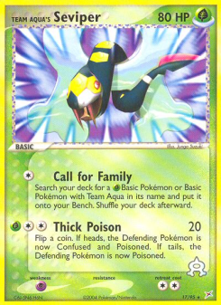 Team Aqua's Seviper MA 17