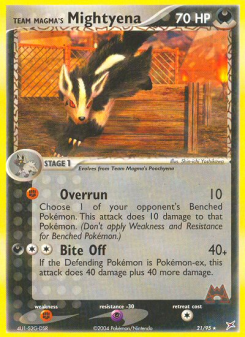 Team Magma's Mightyena MA 21