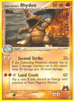 Team Magma's Rhydon MA 22
