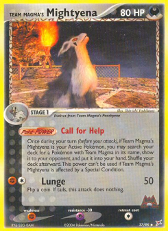 Team Magma's Mightyena MA 37