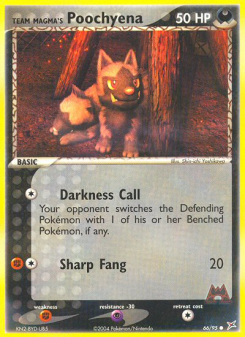 Team Magma's Poochyena MA 66