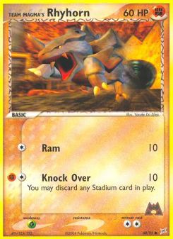 Team Magma's Rhyhorn MA 68
