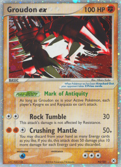Groudon ex #93 — Leggende Nascoste