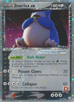 Rocket's Snorlax ex #104 — Team Rocket Returns