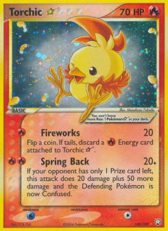 Torchic Star #108 — Team Rocket Returns