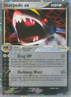 Sharpedo ex DX 104