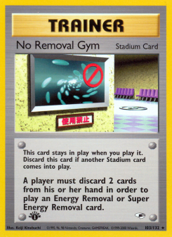No Removal Gym GYM1 103