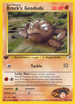 Brock's Geodude GYM1 38