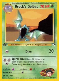 Brock's Golbat GYM1 39