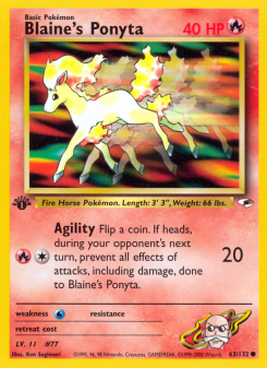 Blaine's Ponyta GYM1 63