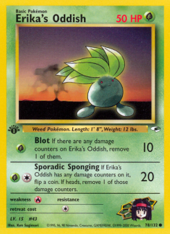 Erika's Oddish GYM1 78