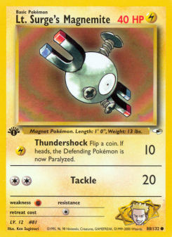 Lt. Surge's Magnemite GYM1 80