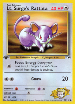 Lt. Surge's Rattata GYM1 82
