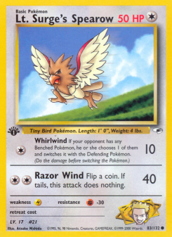 Lt. Surge's Spearow GYM1 83