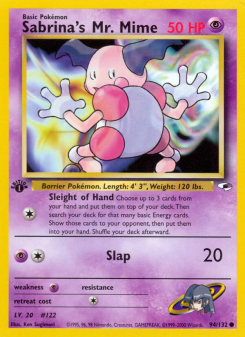 Sabrina's Mr. Mime GYM1 94