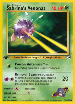 Sabrina's Venonat GYM1 96