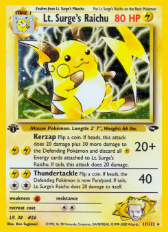 Lt. Surge's Raichu GYM2 11