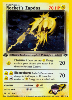Rocket's Zapdos GYM2 15