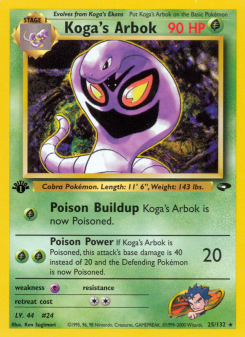 Koga's Arbok GYM2 25