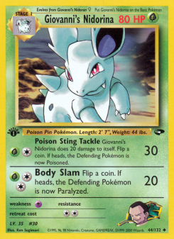 Giovanni's Nidorina GYM2 44