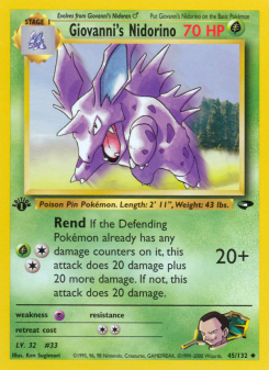 Giovanni's Nidorino GYM2 45