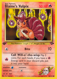 Blaine's Vulpix GYM2 66