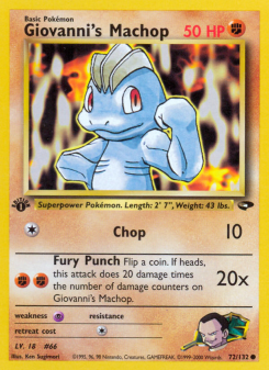 Giovanni's Machop GYM2 72