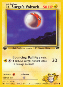 Lt. Surge's Voltorb GYM2 86
