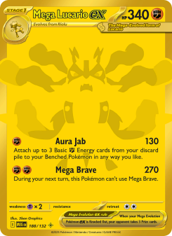 Mega Lucario ex #188 — Megaevoluzione