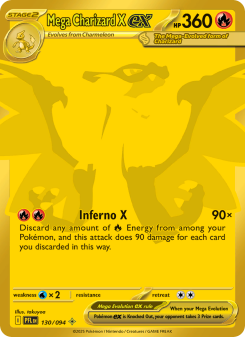 Mega Charizard X ex PFL 130